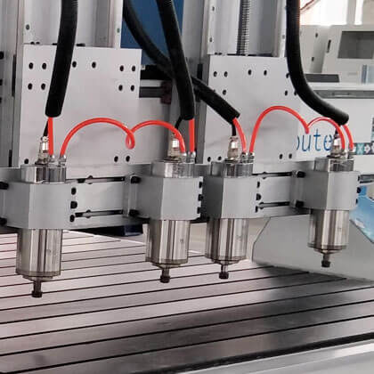 2 Heads 3D Wood Carving CNC Wood Routers