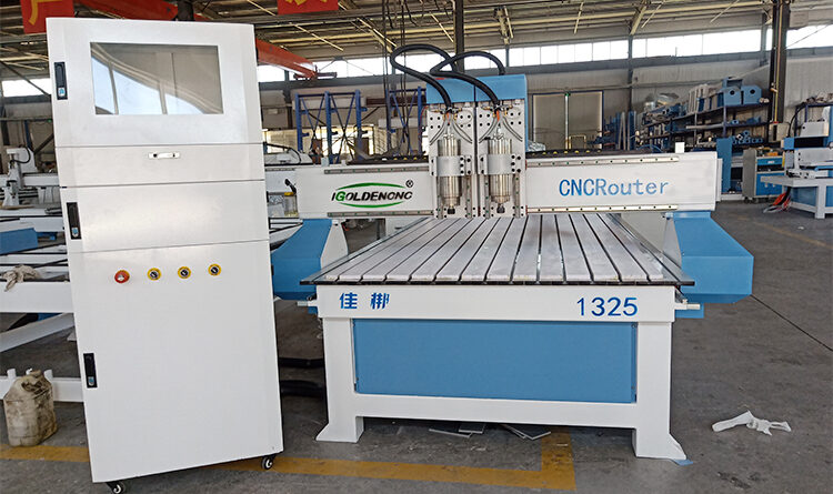 Dual Spindle 3 Axis Woodworking CNC Router Machine