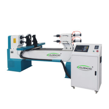 Double Axis Four Knife CNC Wood Lathe Machine