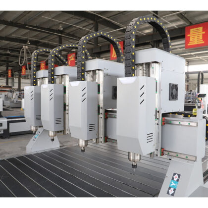 Four Head Woodworking CNC Router