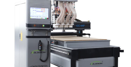 Woodworking four process CNC cutting machine