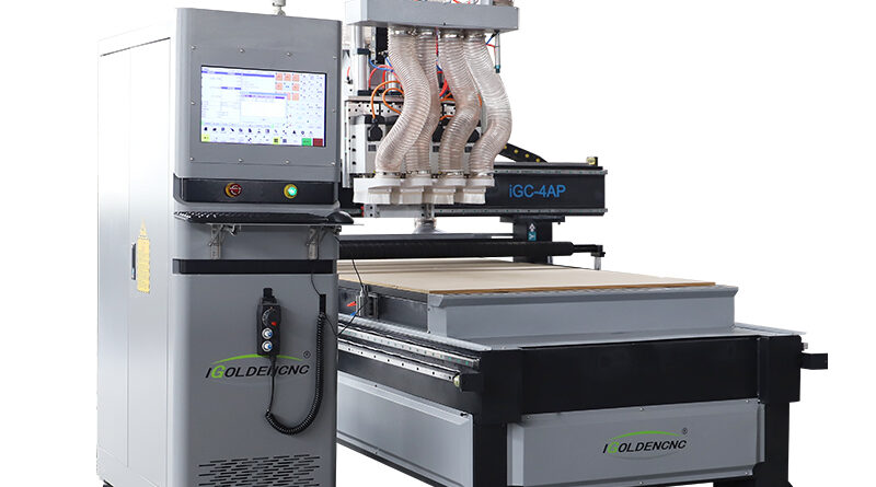 Woodworking four process CNC cutting machine