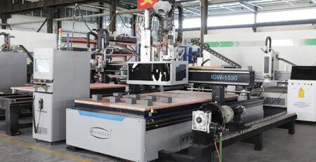 cnc nesting machine with row drilling
