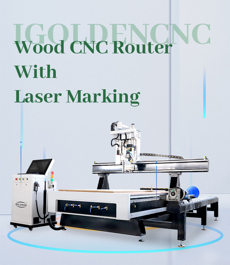 Wood CNC Router With Laser Marking