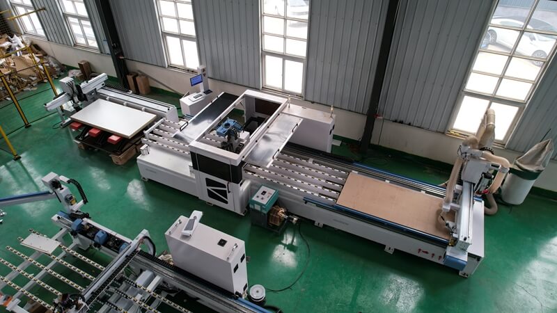 smart wood cnc cutting drilling machine
