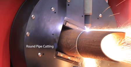 Round tube CNC Plasma Cutting Machine
